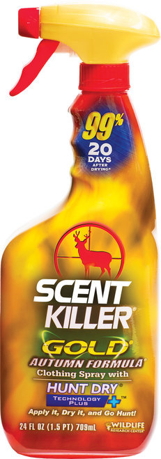 Wildlife Research 1275 Scent Killer Gold Autumn Formula Odor Eliminator 24 oz Trigger Spray