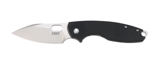 CRKT 5317 Pilar III 2.97" Folding Spear Point Plain Satin 8Cr13MoV SS Blade/ G10 Black/SS Handle Includes Pocket Clip