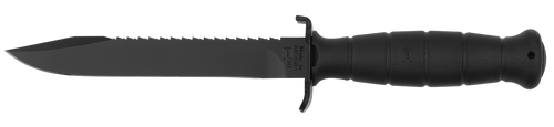 Glock KB17281 Field  7" Fixed Clip Point Plain/Saw Black High Carbon Steel Blade/ Black Textured Trimond Polymer Handle