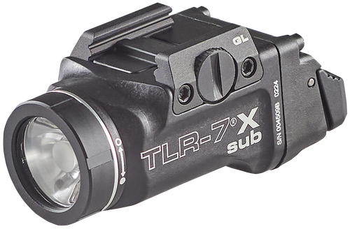 Streamlight 69405 TLR-7 X Sub USB  Black Anodized 500 Lumens  White LED Glock 43X MOS/48 MOS/43X/48