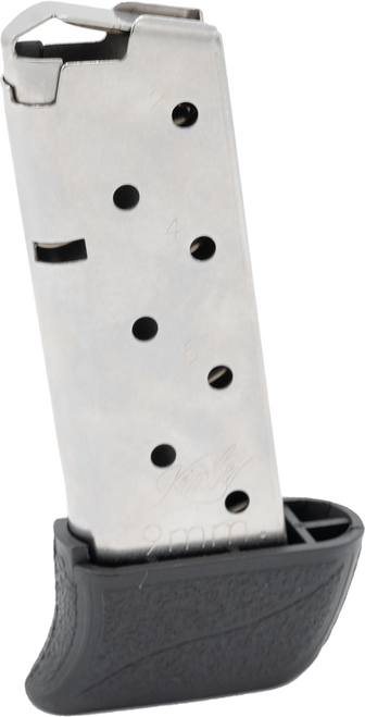 Kimber Mfg, Inc 1200848A Micro 9  8rd Extended 9mm Luger Silver Stainless Steel