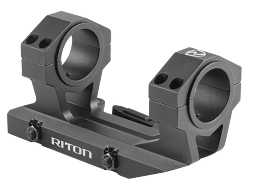 Riton Optics X34QD Scope Mount/Ring Combo Cantilever Scope Mount Quick Detach, Black Anodized Aluminum, 34mm Tube Picatinny/Weaver Mount