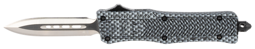 CobraTec Knives SCFCTK1SDADNS CTK-1  Small 2.75" OTF Dagger Plain D2 Steel Blade/Carbon Fiber Aluminum Handle Features Glass Breaker Includes Pocket Clip