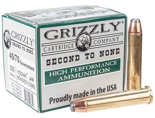 Grizzly Ammo GC45/703   45-70Gov 300gr Jacketed Hollow Point 20 Per Box/10 Case