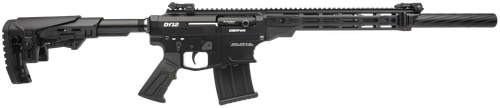 Derya Firearms DY1218US Namlu DY12 12 Gauge Semi-Auto 3" 5+1 18" Black Melotine Threaded Barrel, Black Anodized Aluminum Receiver w/Picatinny Rail, Black Adjustable Polymer Stock & Pistol Grip