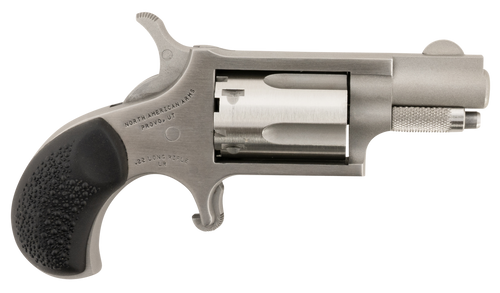 North American Arms 22LRGRCHS Mini-Revolver Carry Combo 22 LR 5 rd 1.13" Barrel, Stainless Steel Barrel/Cylinder/Frame, Black Rubber Grip, Includes Exclusive Holster Package