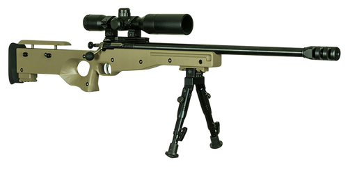 Crickett KSA2157 Precision Complete Package 22 Mag 1rd 16.12" Blued Flat Dark Earth Fixed Thumbhole Stock Right Hand (Youth)