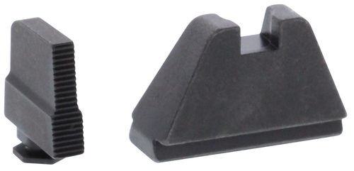 AmeriGlo GL507 Optic Compatible Sight Set for Glock  5XL Tall Serrated Front Sight-Black Rear Sight