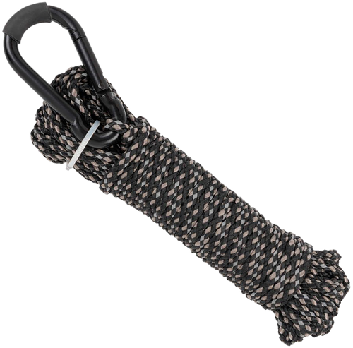Allen 7248 Reflective Hoist Rope  Black 25' Long