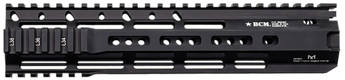 BCM RAIDERM10556BL RAIDER-M13 Rail  Black Anodized 10.00" M-LOK Free-Floating Style Made of Aluminum for AR-Platform