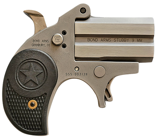 Bond Arms BASTB Stubby  380 ACP 2rd Shot 2.20" Matte Stainless Steel Frame Black Textured Polymer Grips
