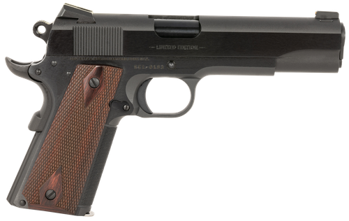Colt Mfg O1911SE-A1 Government Limited Edition 45 ACP 7+1 5" Blued National Match Barrel, Blued Steel Serrated Slide, Blued Carbon Steel Frame w/Beavertail, Rosewood Checkered Grip, Ambidextrous