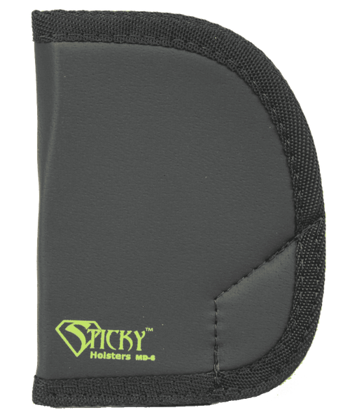 Sticky Holsters MD6 MD-6  Black/Green Latex Free Rubber Fits Ruger SP101 Ambidextrous