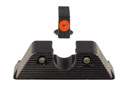 Trijicon 600846 HD XR Night Sight Set Green Tritium/Orange Outline Front, Green Tritium Rear, Black Frame, Fits Glock/48/43/43X/43E Excludes MOS