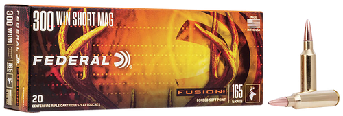 Federal F300WSMFS1 Fusion  300WSM 165gr Bonded Soft Point 20 Per Box/10 Case