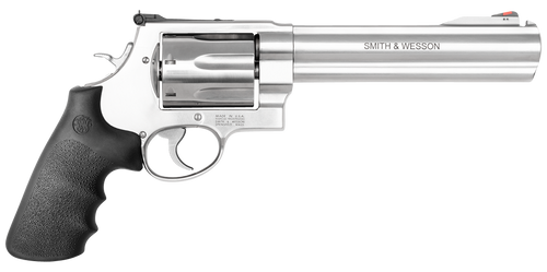 Smith & Wesson 13331 Model 350  X-Frame 350 Legend 7 Shot 7.50" Satin Stainless Steel Barrel, Cylinder & Frame, Black Finger Grooved Grip, Internal Lock Safety, Exposed Hammer