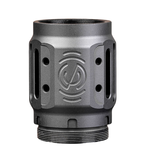 SilencerCo AC5451 Charlie MAAD Brake 2.0 Black Anodized Aluminum 2.23" OAL 1.68" Diameter