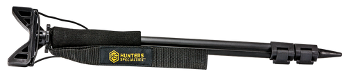 Hunters Specialties 00611 Shooter's Stick  Monopod made of Aluminum with Black Finish, 17-36" Vertical Adjustment, Contoured Gun Rest, Wrist Strap & Quick-Release Leg Locks