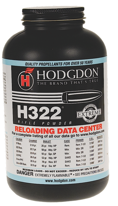 Hodgdon 3221 Extreme H322 Rifle Powder Multi-Caliber 1 lb