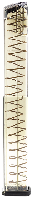 ETS Group GLK1840 Pistol Mags  40rd Extended 9mm Luger Compatible w/ Glock 17/18/19/26/34/45 Clear Polymer