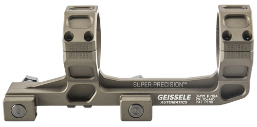 Geissele Automatics  AR15 Super Precision Scope Mount/Ring Combo Desert Dirt Color Anodized