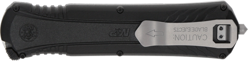Smith & Wesson Knives 1181878 M&P  3.50" OTF Dagger Plain Satin AUS-8A SS Blade 5.16" Black