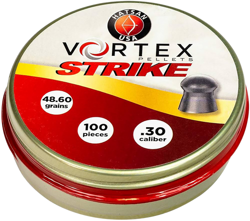 Hatsan USA HA90643 Vortex Strike Pellets 30Cal Lead Domed 100 Pellets
