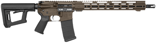 Diamondback DB1718K071 DB15 Carbon Series 5.56 NATO 30+1 16" Black Nitride Threaded Barrel, Midnight Bronze Cerakote Picatinny Rail Aluminum Receiver, Adjustable Black Synthetic Stock, Magpul MOE Grip