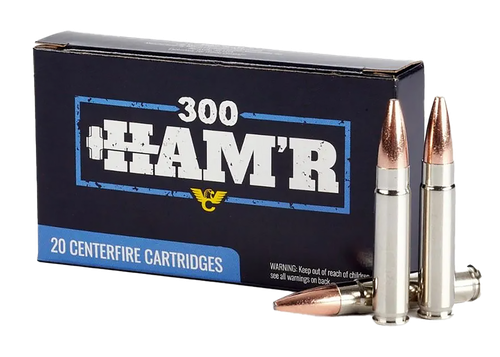 Wilson Combat A300HMR135HBN HAM'R Bonded 300 HAM'R 135 gr Speer HAM'R Bonded Nickel-Plated Brass 20 Bx/ 10 Case