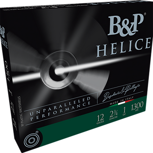 B&P Ammunition 12B1FE75 Helice Electro 12Gauge 2.75" 1oz 7.5Shot 10 Per Box/10 Case