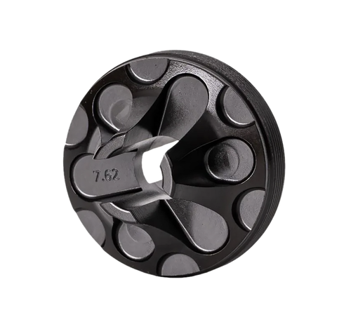 Rugged Suppressors FC006 Flash Hider Front Cap  7.62mm, Black Steel for Some Rugged Suppressors