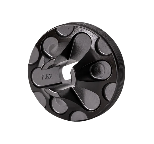 Rugged Suppressors FC006 Flash Hider Front Cap  7.62mm, Black Steel for Some Rugged Suppressors