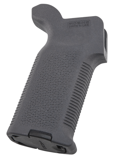 Magpul MAG522-GRY MOE-K2 Grip Aggressive Textured Gray Polymer for AR-15, AR-10, M4, M16, M110, SR25