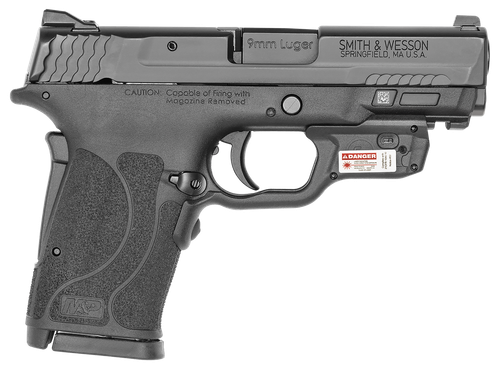 Smith & Wesson 12439 M&P Shield EZ M2.0 9mm Luger 3.68" 8+1 Black Black Armornite Stainless Steel Slide Black Polymer Grip Crimson Trace Red Laser (No Manual)