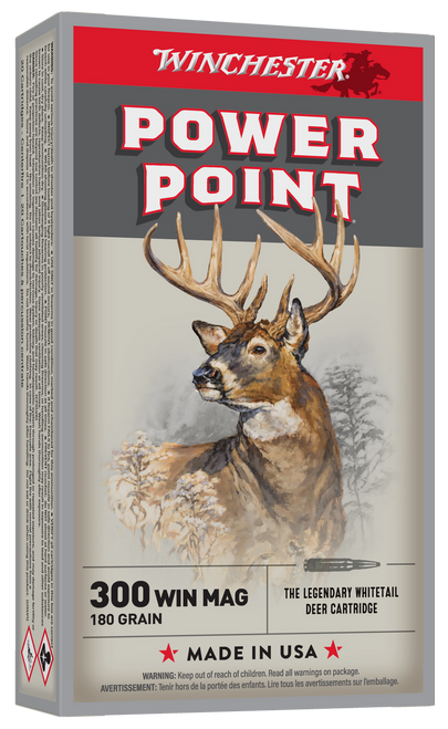 Winchester Ammo X30WM2 Power-Point  300WinMag 180gr 20 Per Box/10 Case
