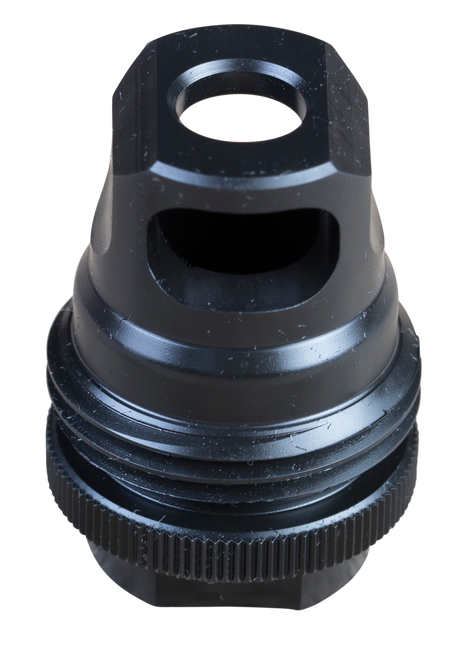 SilencerCo AC2627 ASR Muzzle Brake Black Steel 5/8"-24 Threads, 30 Cal