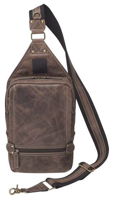 Gun Tote'n Mamas/Kingport GTMCZY108 Sling Backpack  Brown Leather Includes Standard Holster