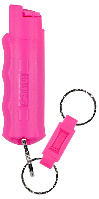 Sabre HCNBCF02 Pepper Spray Red USA Formula Spray 25Bursts Range 10ft Pink