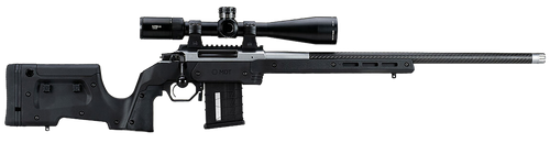 Mdt Sporting Goods Inc 104690BLK XRS Chassis Black Aluminum Core with Polymer Panels, Adj. Cheekrest, M-LOK Forend, Interchangeable Grips, AICS Mag Compatible, Fits Short Action Howa 1500