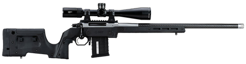Mdt Sporting Goods Inc 104690BLK XRS Chassis Black Aluminum Core with Polymer Panels, Adj. Cheekrest, M-LOK Forend, Interchangeable Grips, AICS Mag Compatible, Fits Short Action Howa 1500