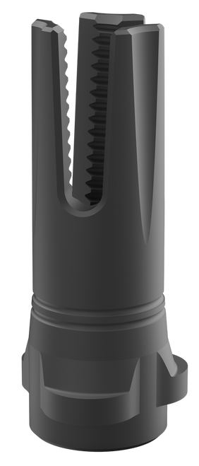 Breek Arms BRK4319 Scorch 3-Prong Flash Hider Black Nitride Steel 5/8"x24 Threads 9mmLuger Compatible w/ Breek-LOK 3QD