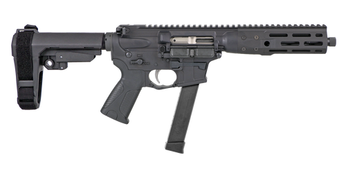 LWRC ICP9B8SBA3 IC-9  9mm Luger 8.50" 30+1 Black Nitride Threaded Barrel, Black Anodized Aluminum Picatinny Rail Receiver, SB Tactical SBA3 Brace, LWRC Ultra Combat Grip, Ambidextrous