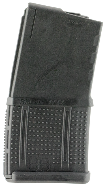 ProMag RM20 Standard  20rd Detachable w/Roller Follower 5.56x45mm Fits AR-15 Black DuPont Zytel Polymer