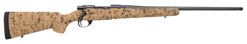 Howa HHS43334 M1500 HS Precision 300 Win Mag 3+1 24" Blued Threaded Barrel/Rec, Tan with Black Webbed HS Precision Stock