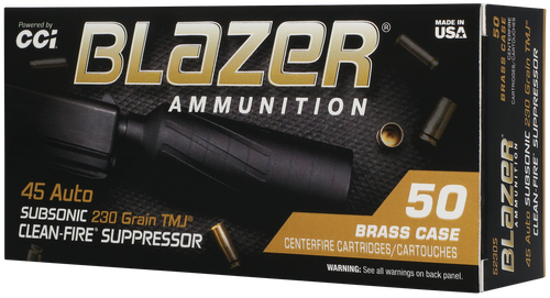 CCI 5230S Blazer  45ACP 230gr Total Metal Jacket 50/Box