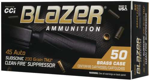 CCI 5230S Blazer  45ACP 230gr Total Metal Jacket 50/Box