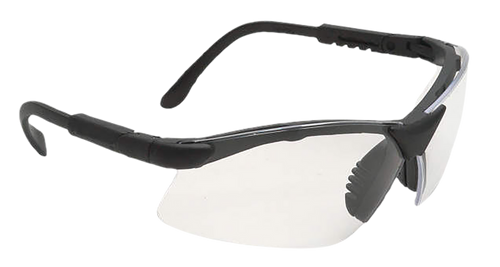 Radians RV0110CS Revelation Shooting Glasses Adult Clear Lens Anti-Fog Black Frame