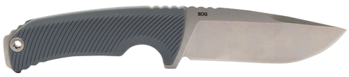 S.O.G SOG17060243 Tellus FX 4.20" Fixed Clip Point Plain Stonewashed Cryo 440C SS Blade, Wolf Gray Textured GRN Handle, Blister Pack