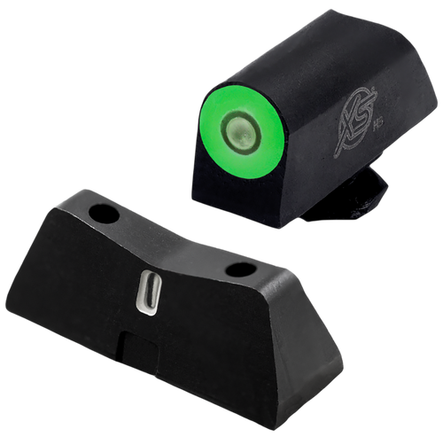 XS Sights GLX201S5G DXT2 Pro Night Sight Set Green Tritium Front/Black Oxide Frame, Compatible w/Glock