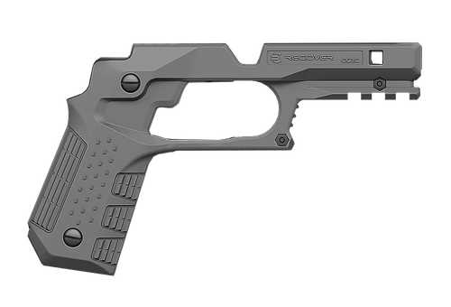 Recover Tactical CC3C-04 Grip & Rail System  Gray Polymer Picatinny for Compact 1911